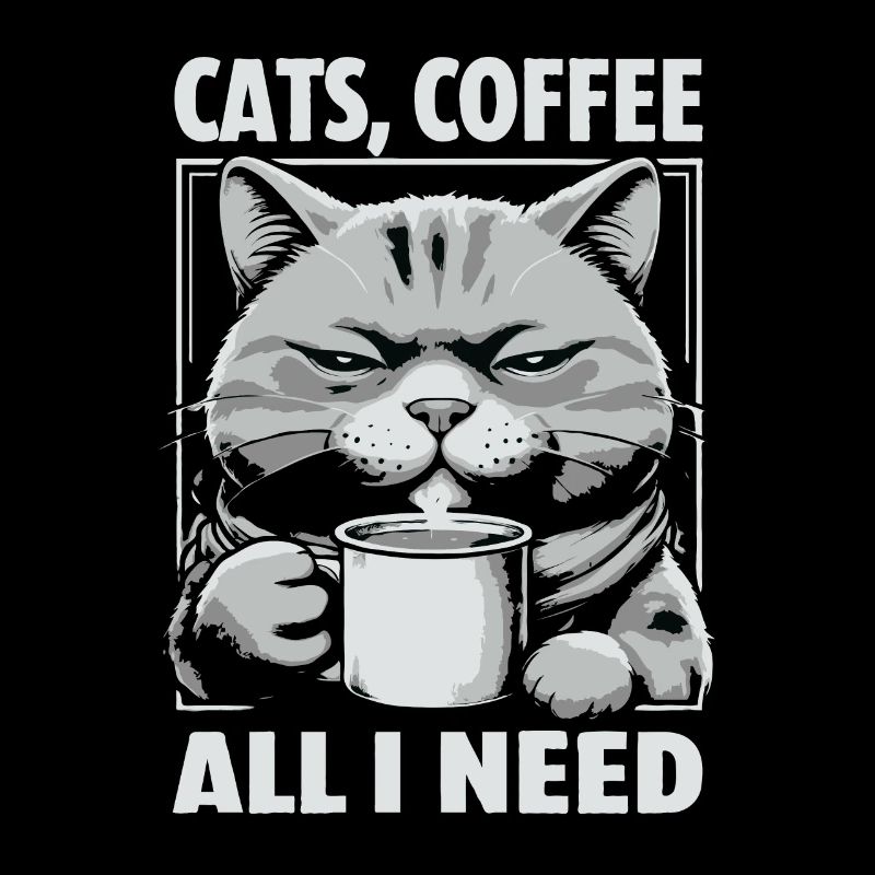 Drôle Chat Art Chat Propriétaire Chats Café