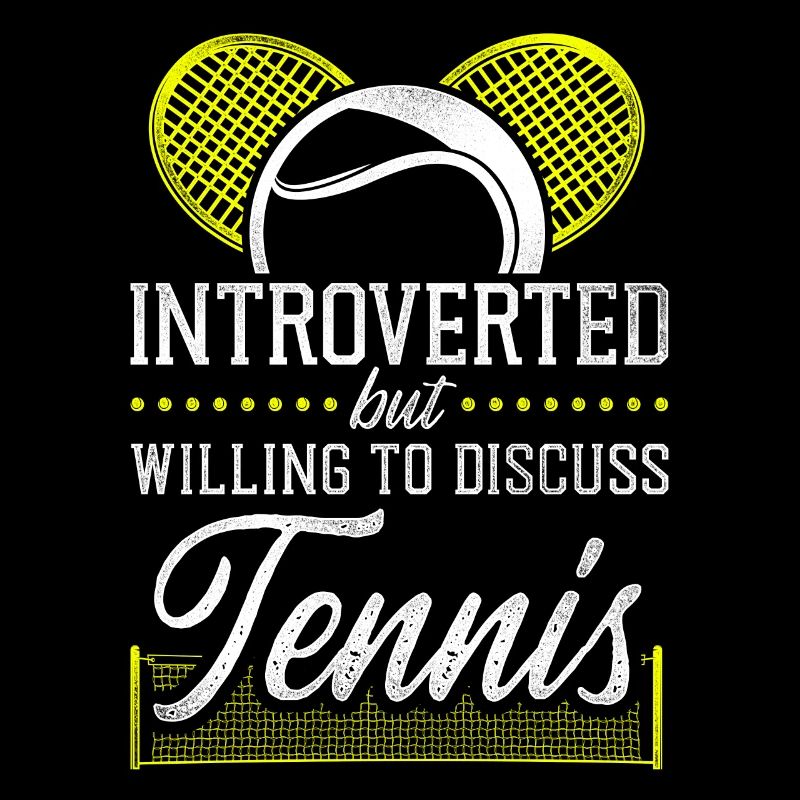 Funny Tennis Player Racket