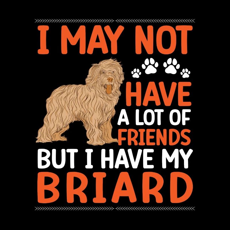 Briard est mon ami Berger de Brie