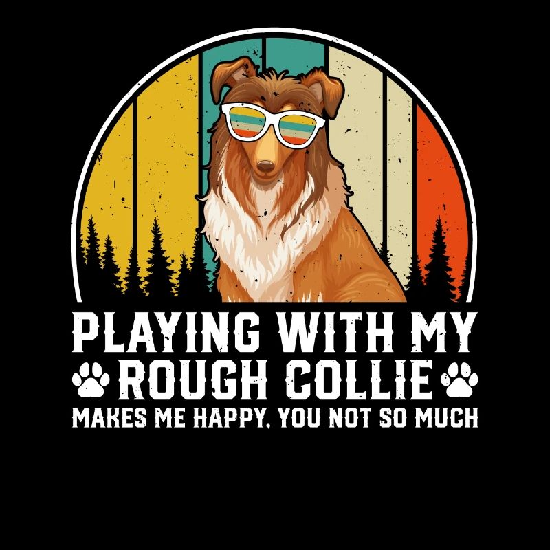 Jouer avec mon Rough Collie me rend heureuse - Roug
