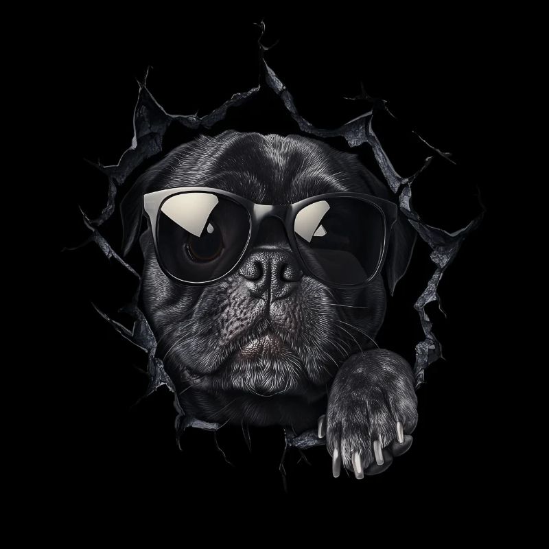 Drôle de chien propriétaire Chien mignon Bouledogue