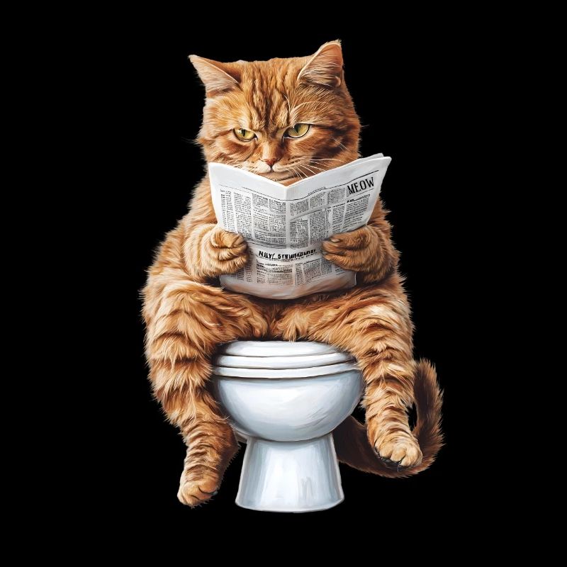 Funny Cat Cat Owner Loo Cat Pet