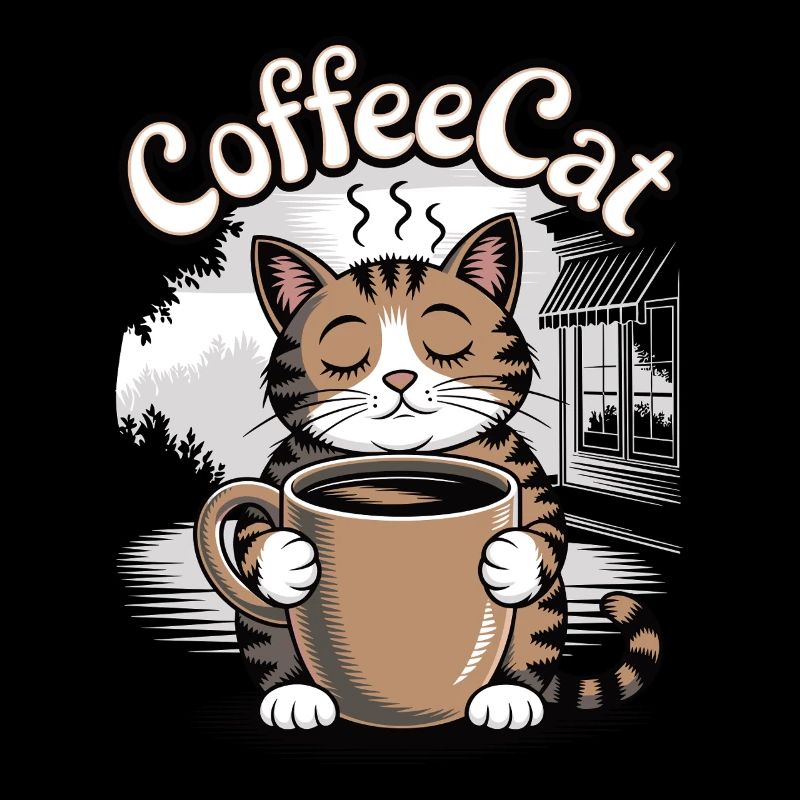 Chat de café