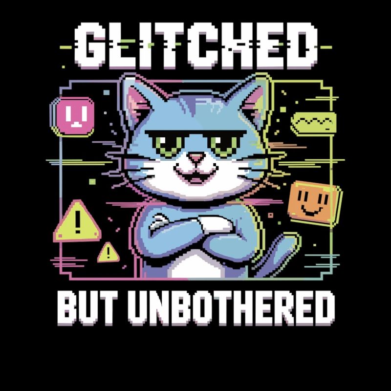 Glitch Katze - Fehler im System – mir egal