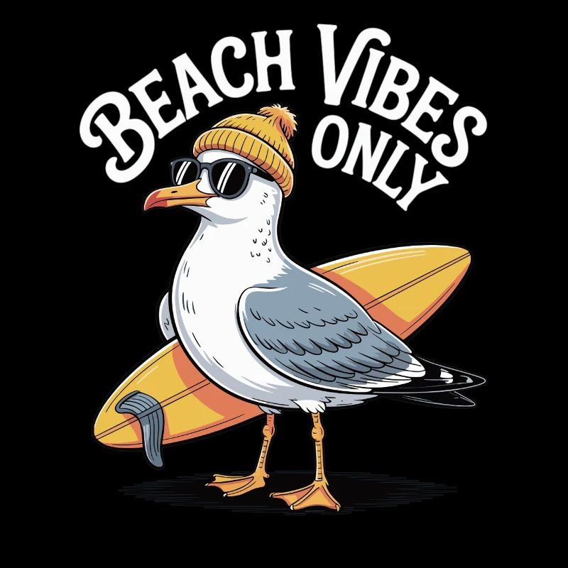 Beach Vibes Möwe