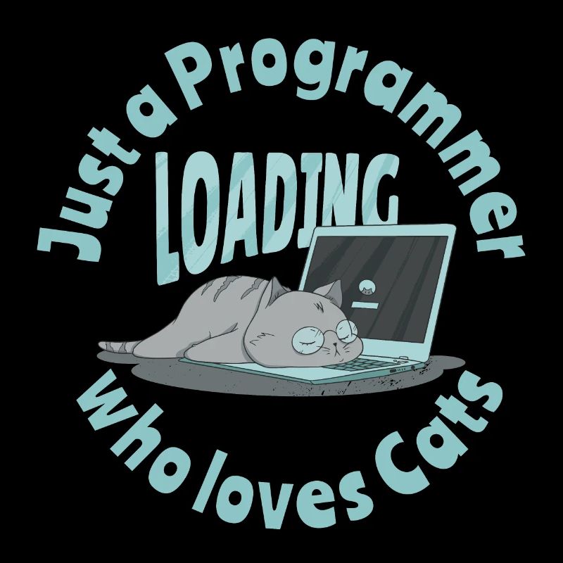 Nur ein Programmierer, der Katzen liebt