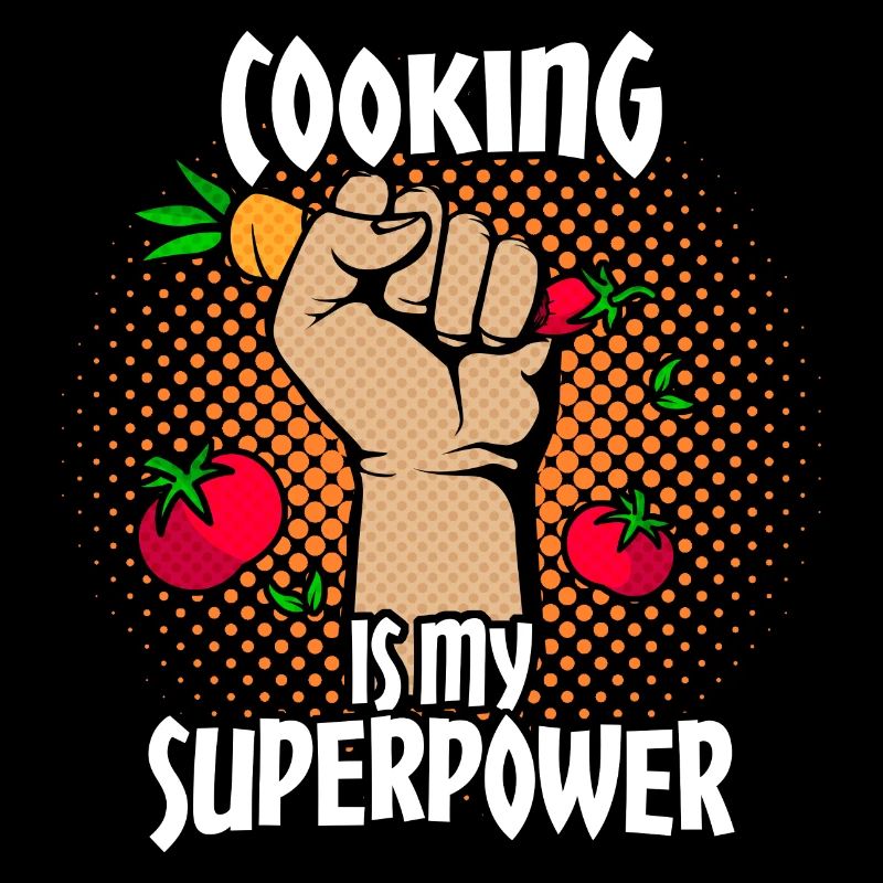 Cooking super power profession hobby comic gift idea