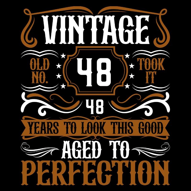 48e anniversaire Vintage Rétro