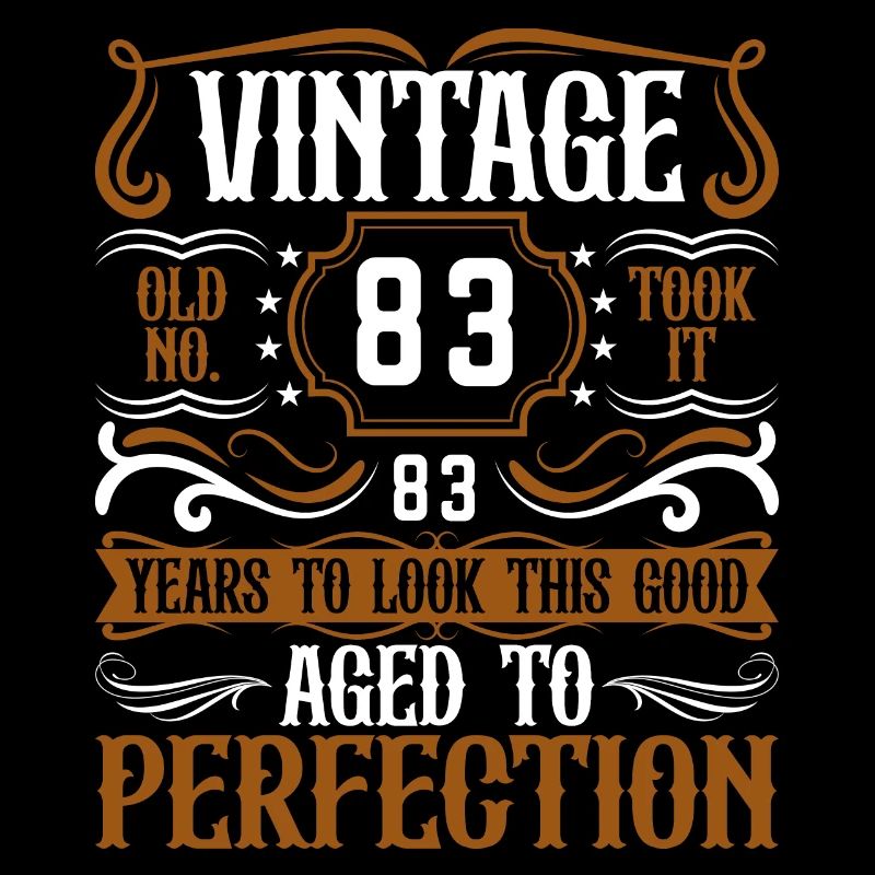 83. Geburtstag Vintage Retro