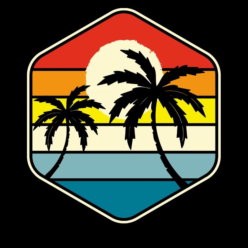 Palm Trees Retro Vintage