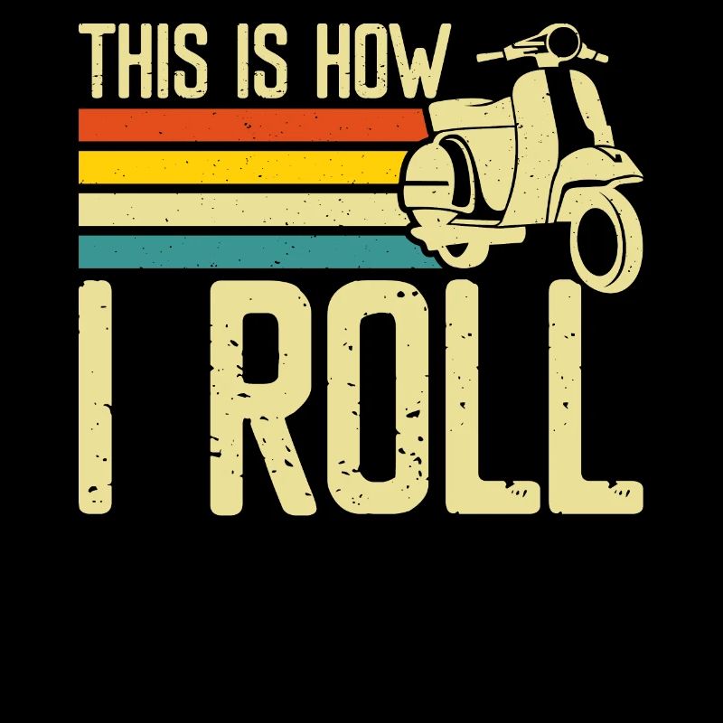 Roller Rollerfahrer Motorroller