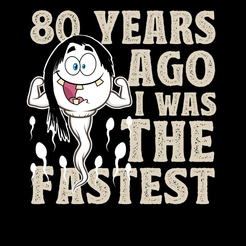 80e anniversaire 80 ans J’étais le plus rapide