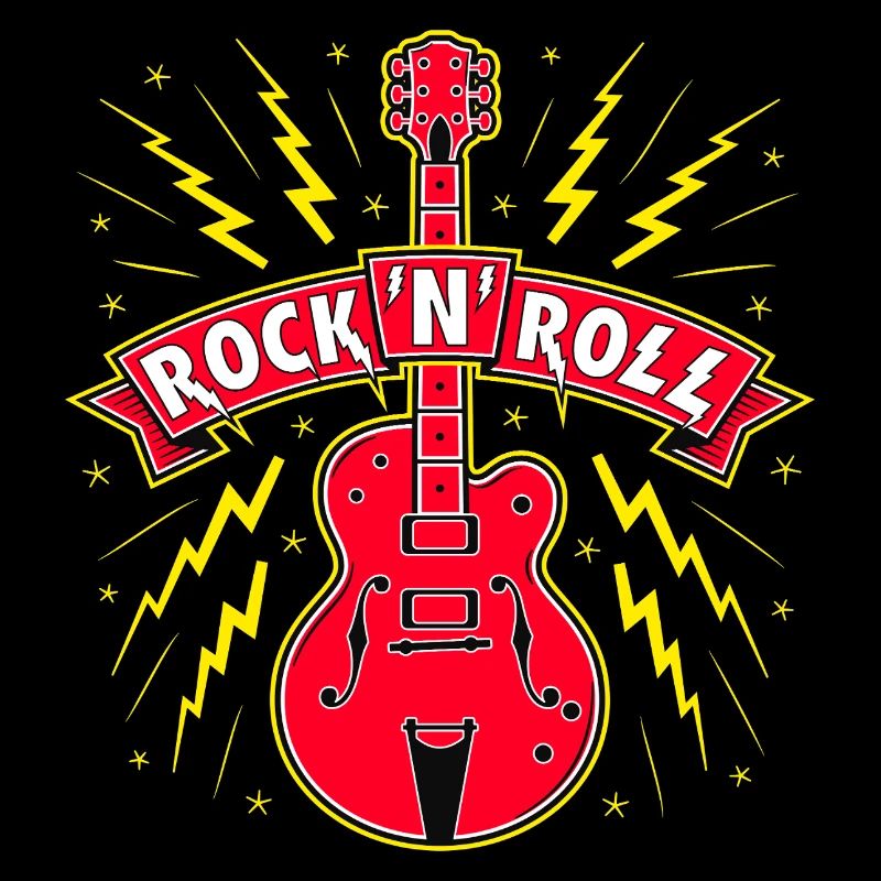 Guitar Rock 'N' Roll Banner
