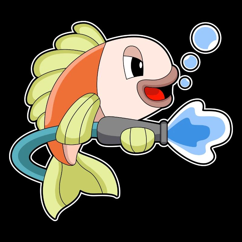 Extincteur de pompier de poisson