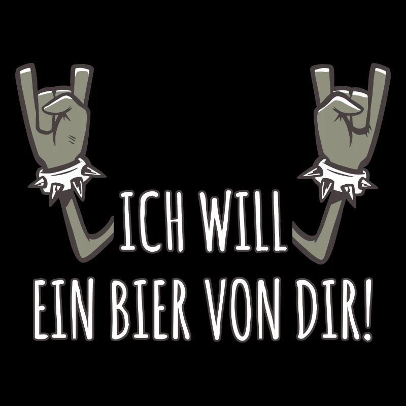 Pommesgabel Spruch Ich Will Ein Bier Von Dir