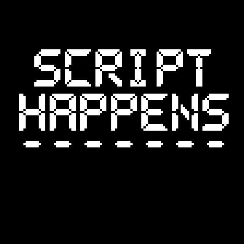 Computerprogrammierskript passiert Programmierer