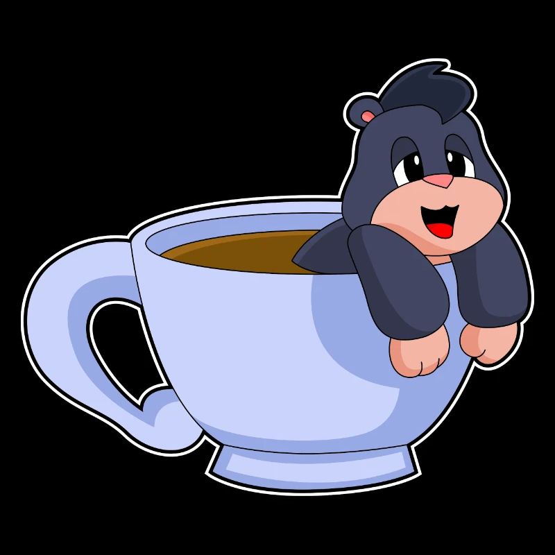 Maulwurf Kaffee Tasse