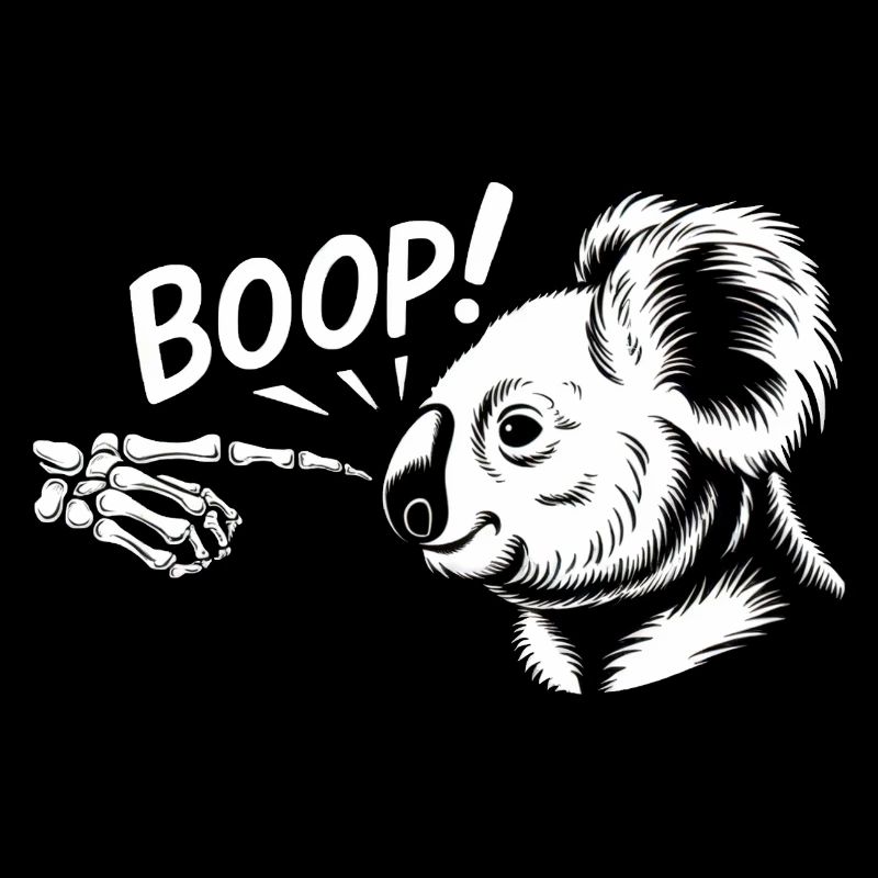 Koala Boop Skeleton Hand Koala Animal Lover Koalas