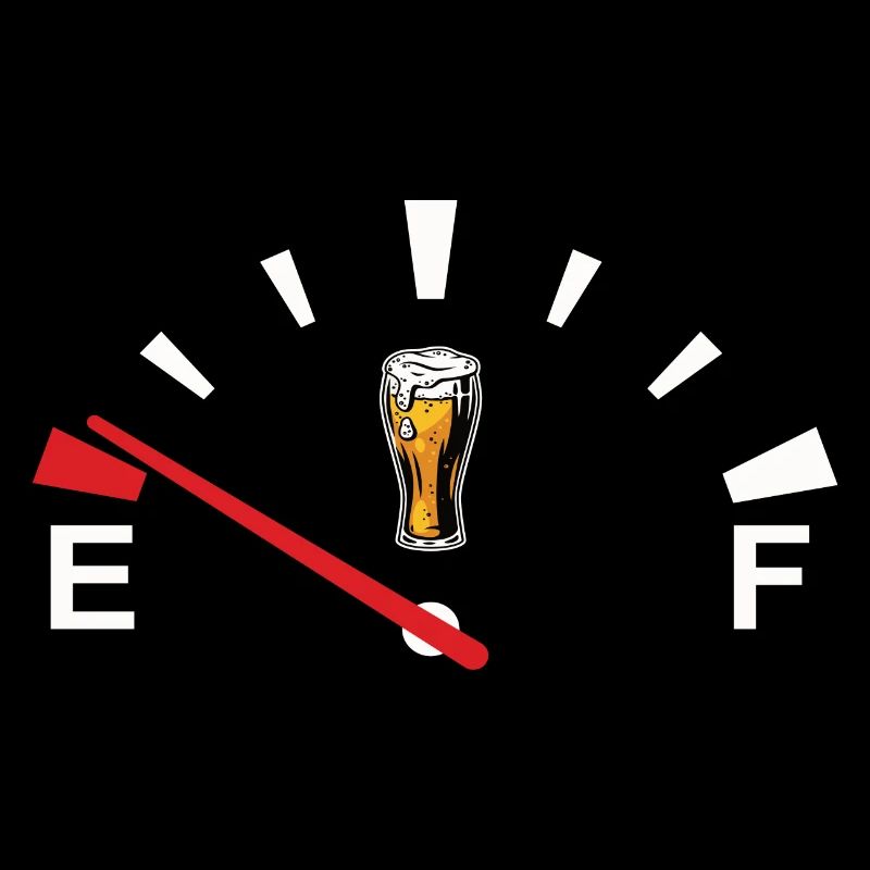 Beer speedometer beer display beer is empty
