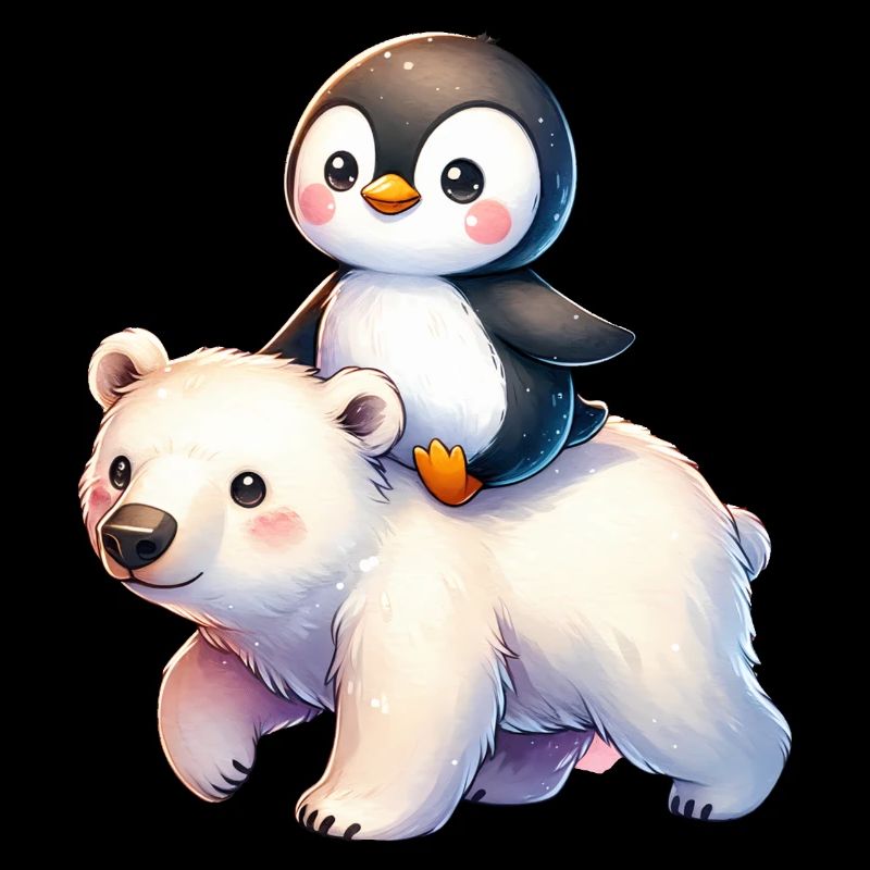 Pinguin und Eisbär Geschenk