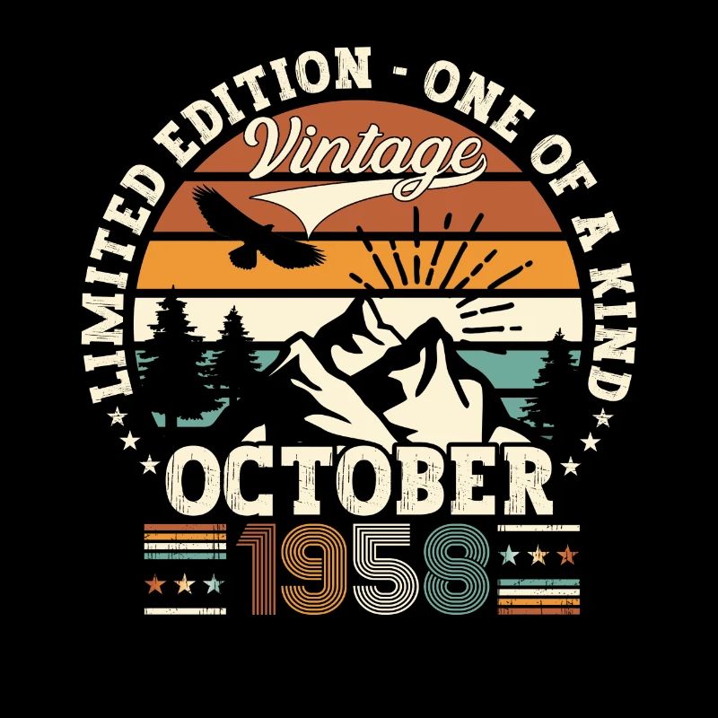 Original Octobre 1958 64th Birthday Gift Cool