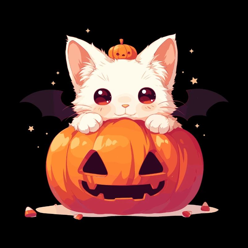 Chat mignon d’Halloween