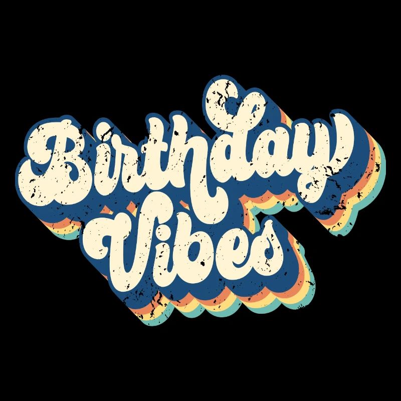 Birthday Vibes Matching Gruppe Geburtstagsparty Geschenk