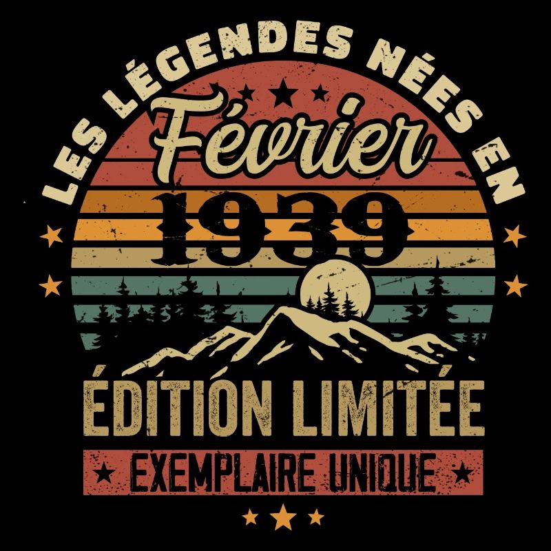 Nées En Février 1939 Anniversaire 85 ans Retro 85e