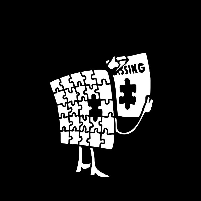 Puzzle manquant, manquant un morceau de lui-même