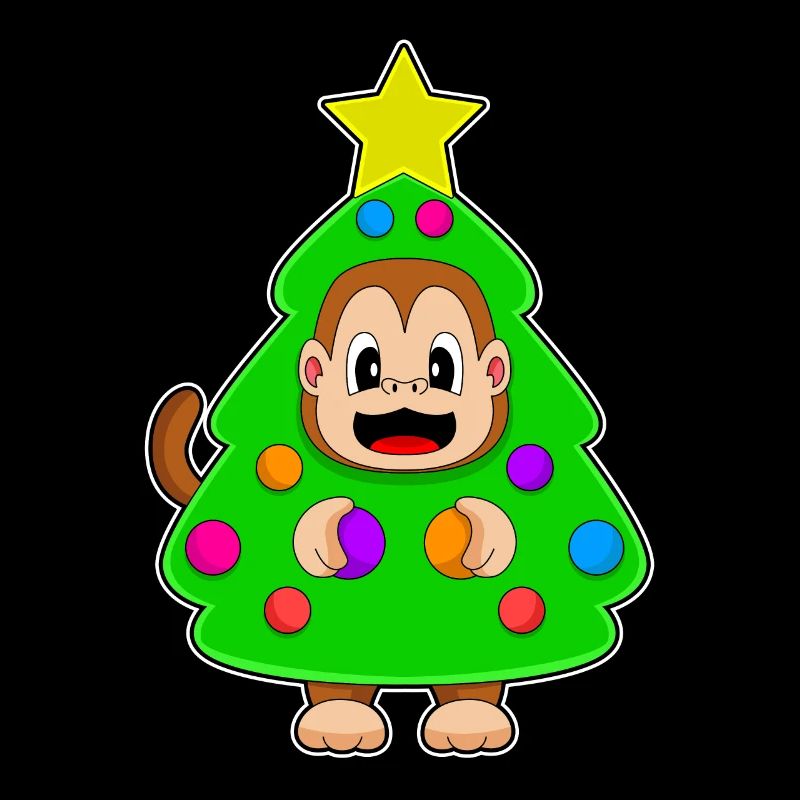 Singe Noël Arbre de Noël