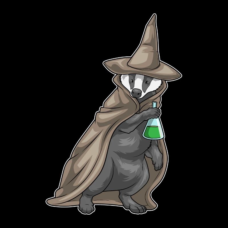 Dachs Halloween Hexe