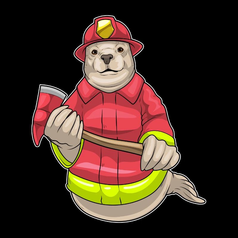 Seal Hache de pompier Brigade de pompiers