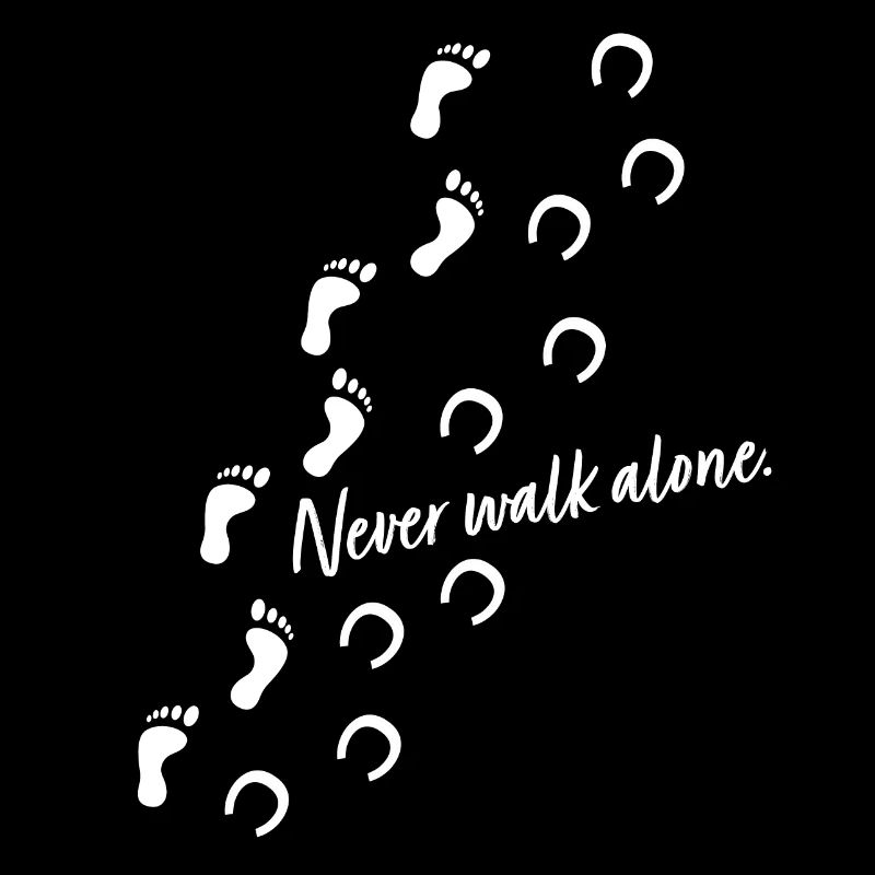 Reiterin Geschenk - never walk alone