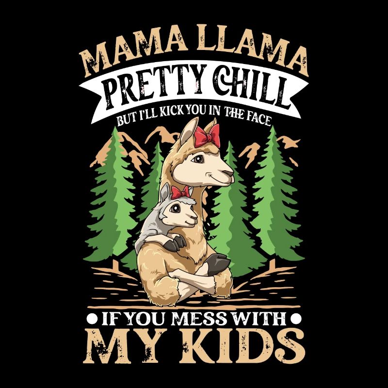 Mama Llama Pretty Chill für eine Mama und Mutter
