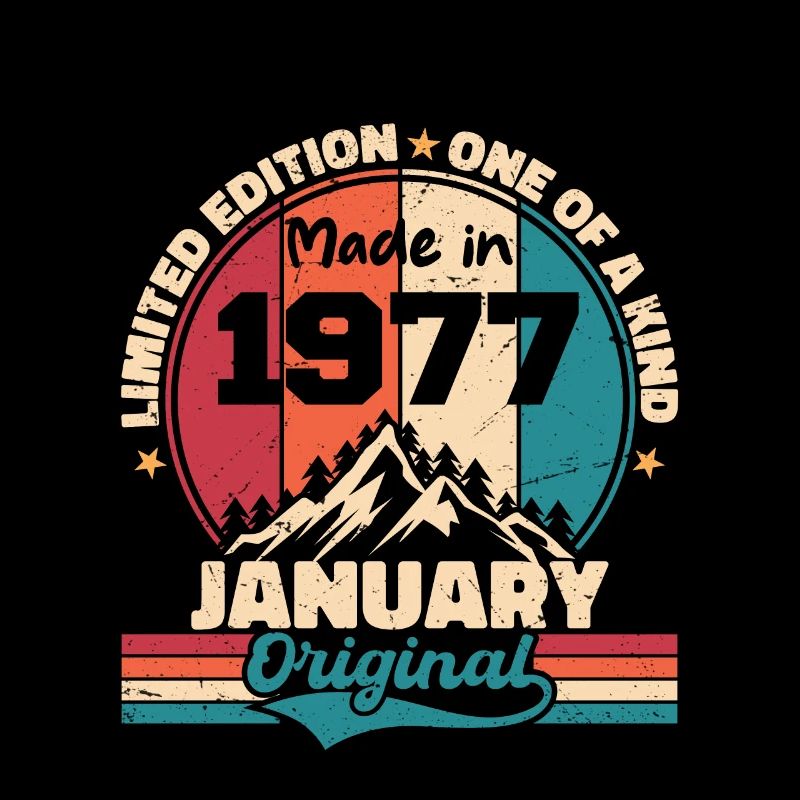 Geburtstagsgeschenk Januar 1977 Limited Edition