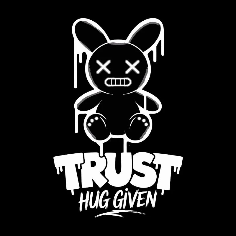 Trust Hug Given Lustiger Hase