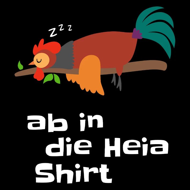 Kläffernder Hahn auf Ast
