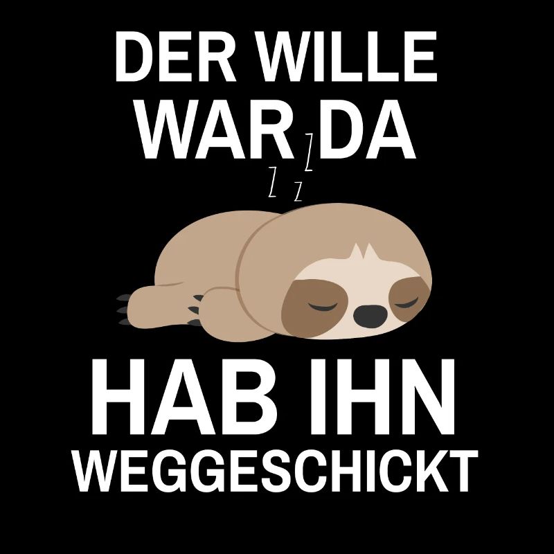 Faultier Chiller Morgenmuffel Langschläfer