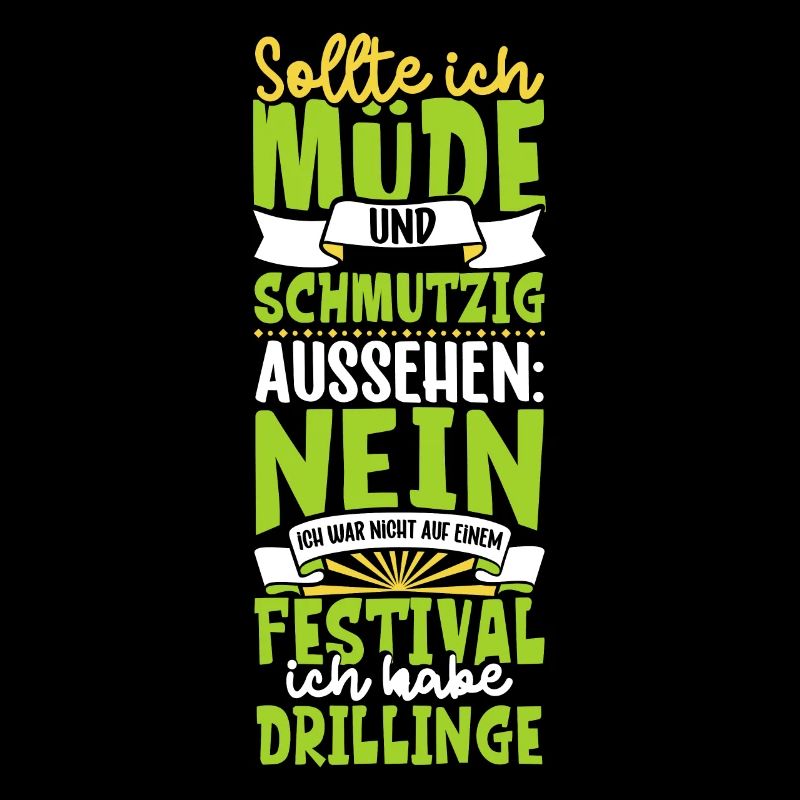 Müde und schmutzig - Drillinge