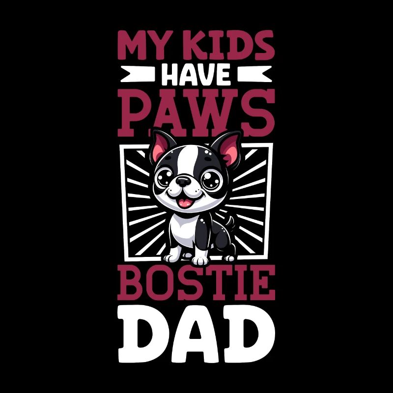 Papa terrier de Boston