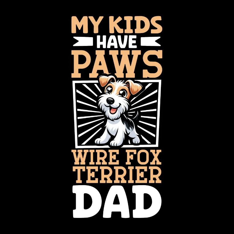 Fox terrier à poil dur papa
