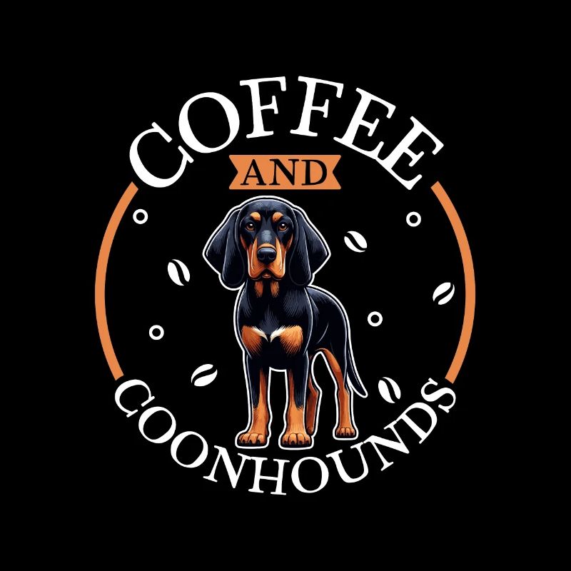 Kaffee und Black and Tan Coonhound