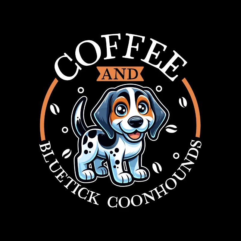 Café et Bluetick Coonhound