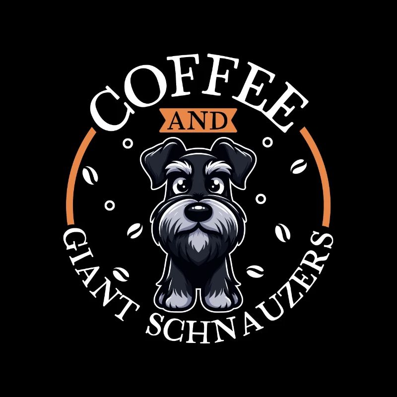 Café et schnauzer géant