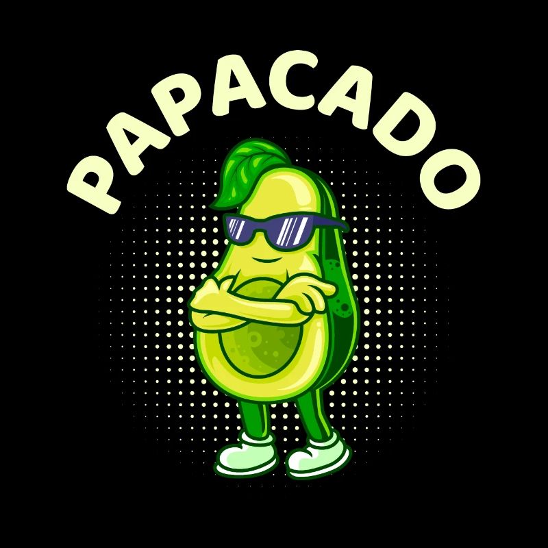 Papacado Werdender Papa Avocado Vater Geschenk