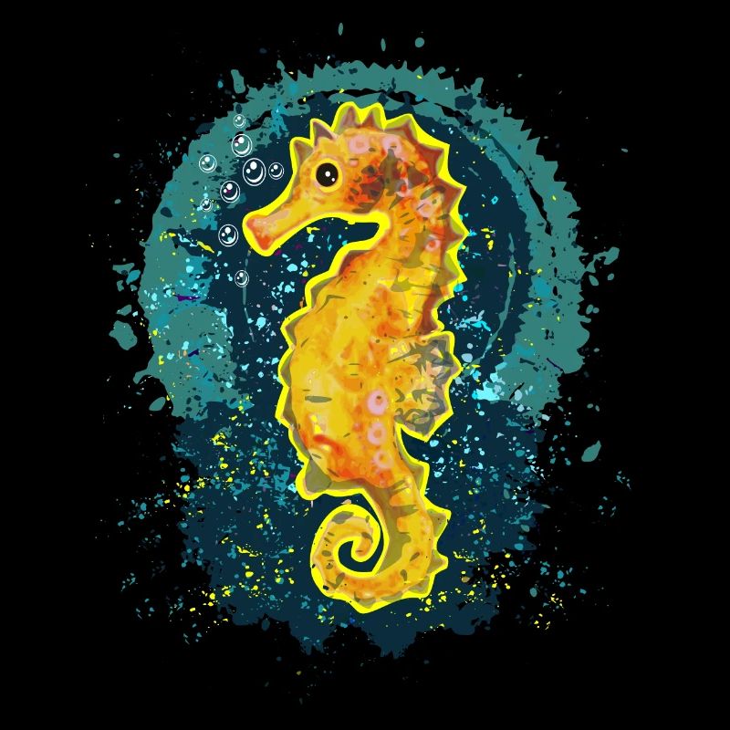 Fröhliches Seepferdchen