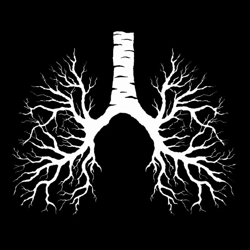 Lung tree - lungs, birch, branches, veins, nature