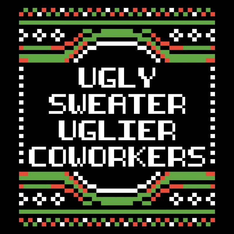 Pull de Noël moche de bureau Pull humoristique de bureau