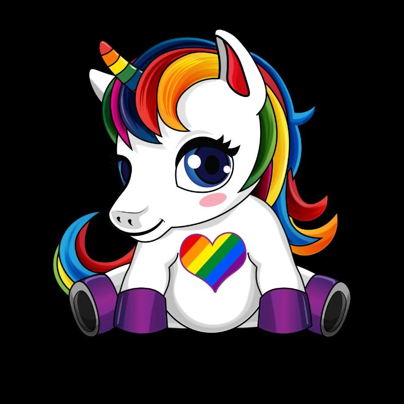 Licorne mignonne LGBTQ
