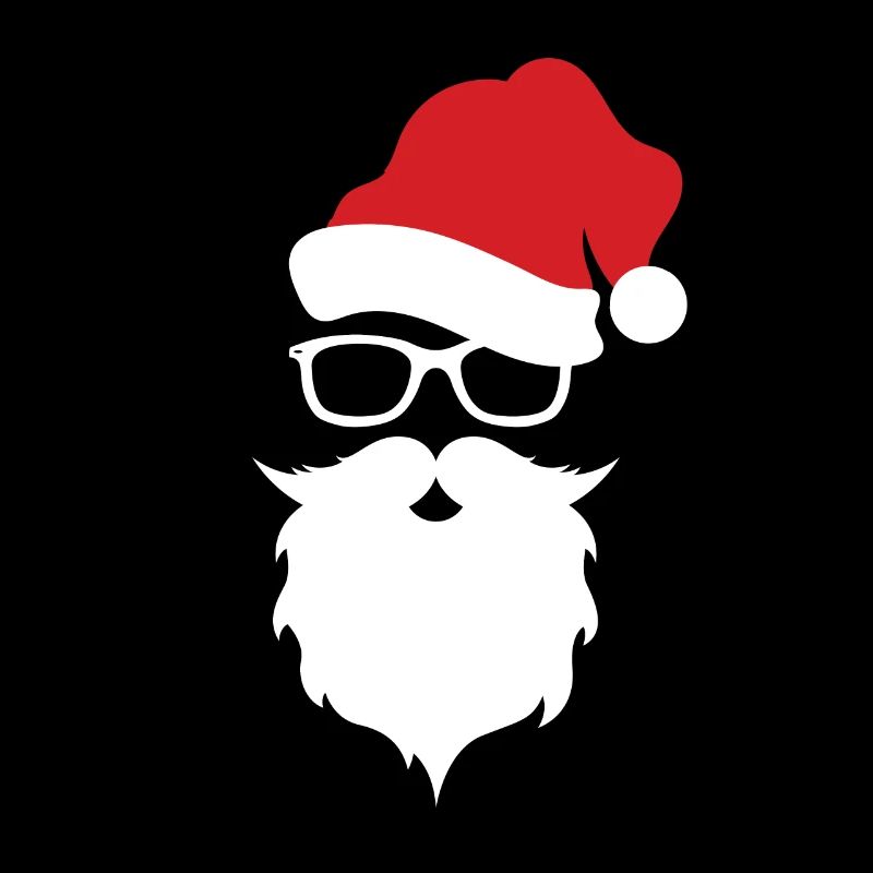 Weihnachtsmann Bart Brille Nikolaus Geschenkidee
